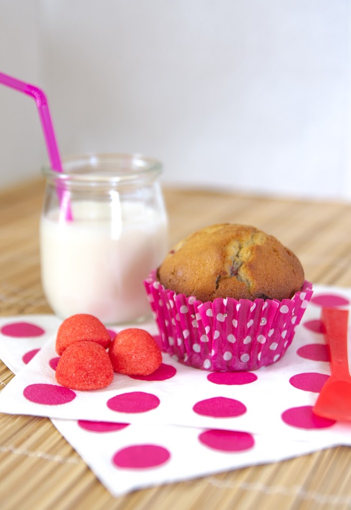 Muffins aux framboises