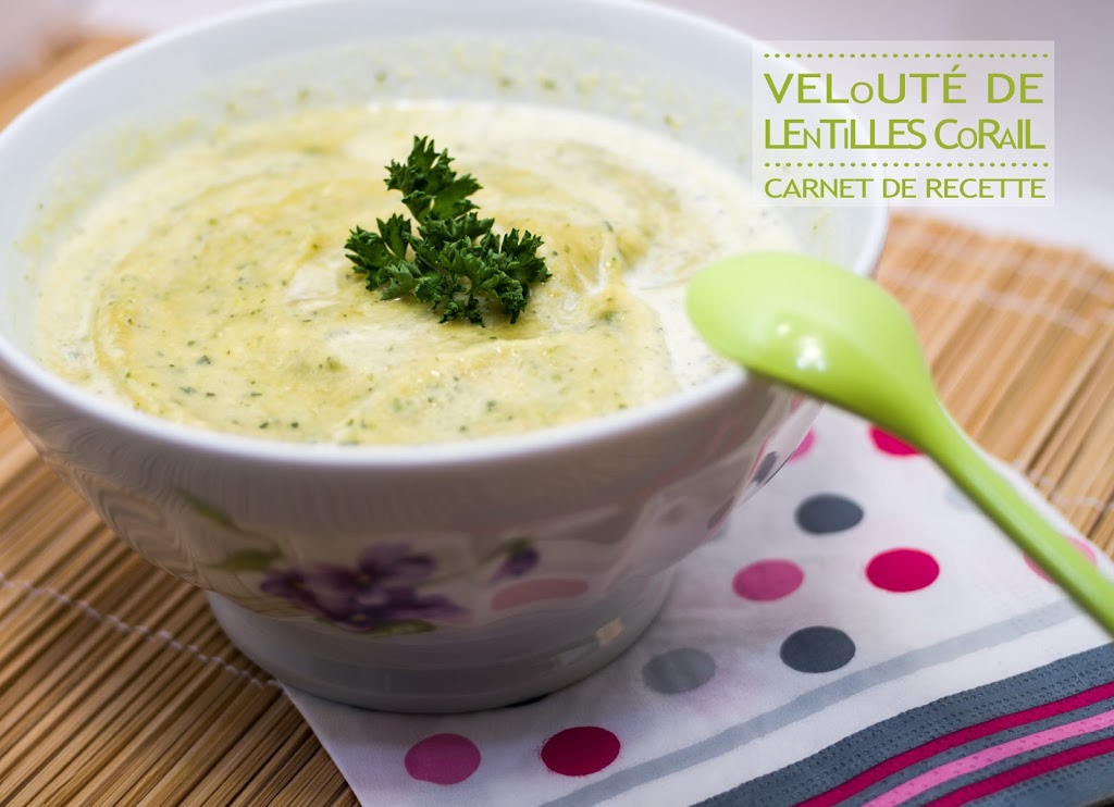 Velouté de lentilles corail