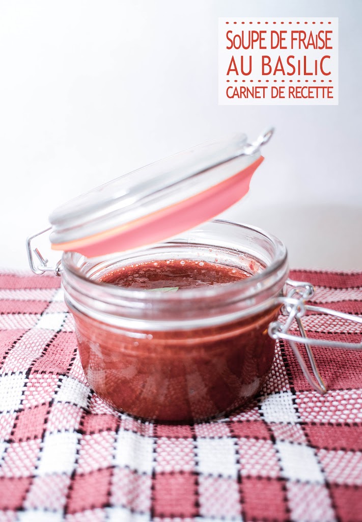 Soupe de fraises au basilic